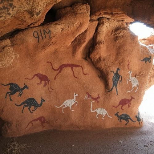 Aboriginal Art depicted as a vibrant symbolic visual tradition expressing ancestry, land, spirit, and ancient storytelling
