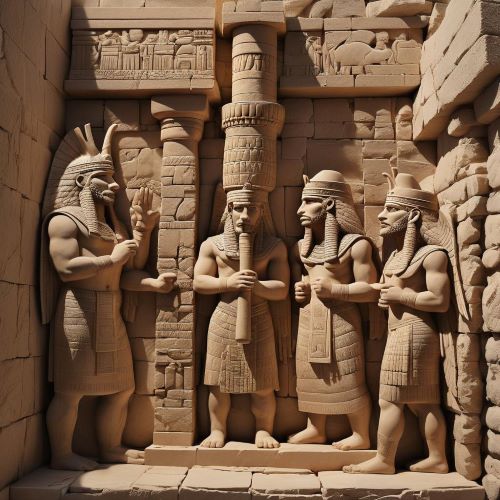 Assyrian_ Structures representing Assyrian mythology