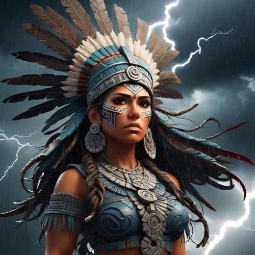 Image of Atlacamani, the Andean deity associated with water, lakes, and fertility.