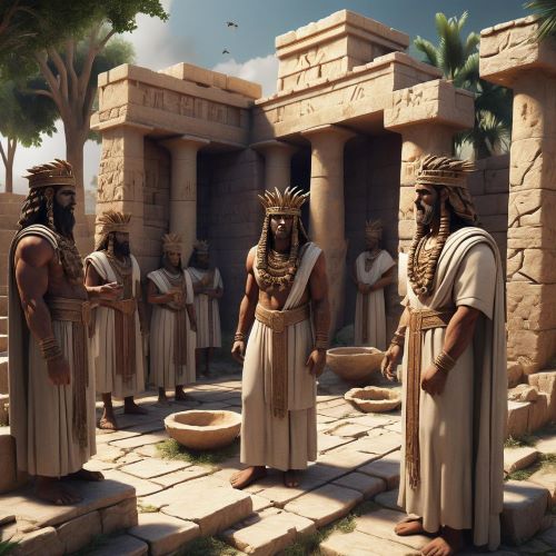 Cananite_ Image of the ancient Canaanite deity representing fertility, storms, and protection.