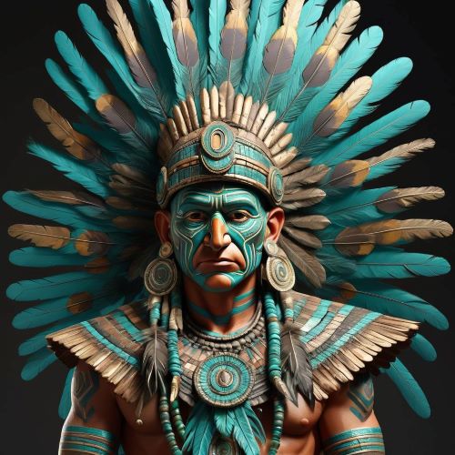 Image of Chalchiuhtotolin, the Aztec god associated with disease, sorcery, and transformation.