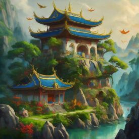 Chinese_ An image representing ancient China and Chinese mythology