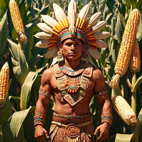 Image of the Mesoamerican maize and fertility god Cinteotl