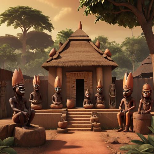 Dahomey_ Image of the West African kingdom of Dahomey, known for its rich culture, warriors, and historical legacy.
