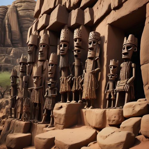 Dogon_ Tribal imagery representing Dogon Mythology