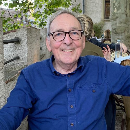 Fritz Graf depicted in scholarly portrait art as a renowned expert on ancient Greek religion and mythology.