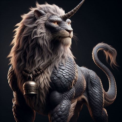 Image of the mythical Korean Haetae, a lion-like guardian symbolizing justice and protection.