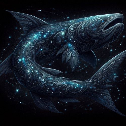 Image of Ika Roa, the enigmatic deity of the ocean and fertility, revered for bringing abundance and protection.