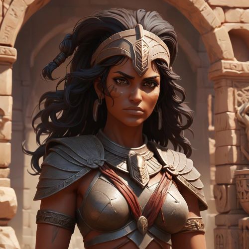 Image of Ishara, the ancient goddess of love, oaths, and divination.