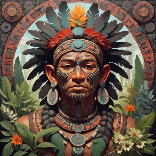 Image of Ixtlilton, the gentle Aztec god of medicine, healing, and childhood.