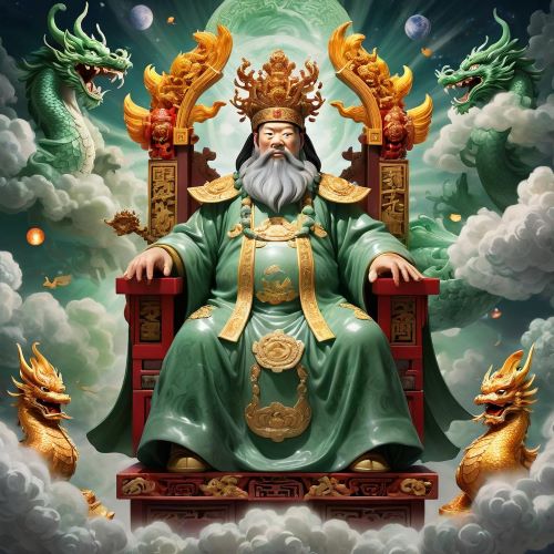 Image of the supreme celestial ruler and creator god of Chinese mythology, the Jade Emperor