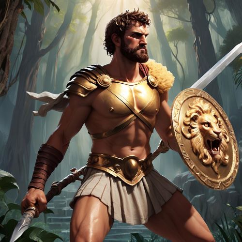Image of Jason, the legendary Greek hero and leader of the Argonauts on his quest for the Golden Fleece