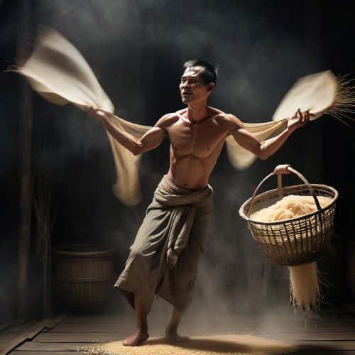 The Thai flying ghost Krahang transforming