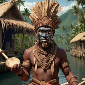 Kru_ Tribal imagery representing Senegambian mythology