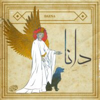 Daena depicted in mythic art as a radiant feminine figure symbolizing conscience, revelation, and spiritual insight.