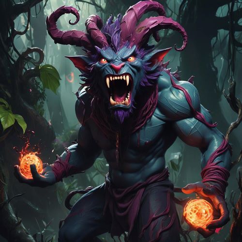 Evus depicted in dynamic art as a heroic guardian embodying strength, courage, and mystical energy.