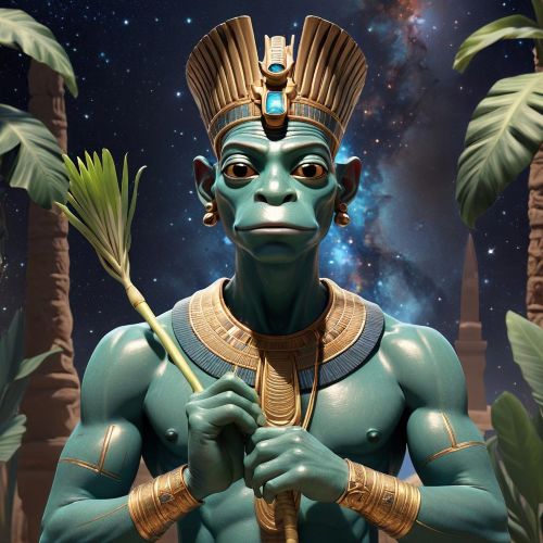 "Heh, the Egyptian god symbolizing infinity and endless time."