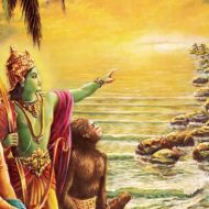 Mythlok - Indian Demi Gods - Rama 4 indian-demigod-rama-with-laxman-building-a-path-to-Lanka