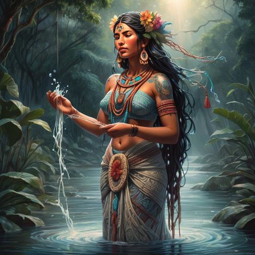 Ixazalvoh depicted in mystical art as a shadowy serpent deity symbolizing wisdom, transformation, and hidden power.