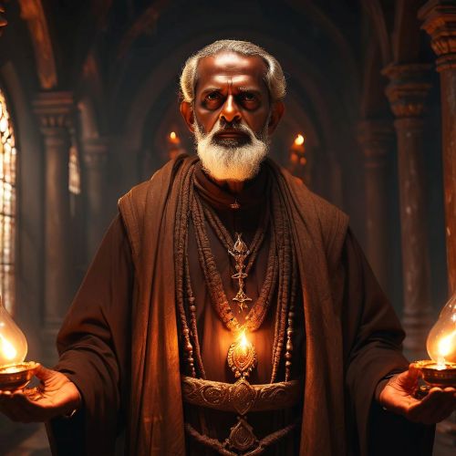 Image of Kadamattathu Kathanar in an occult church
