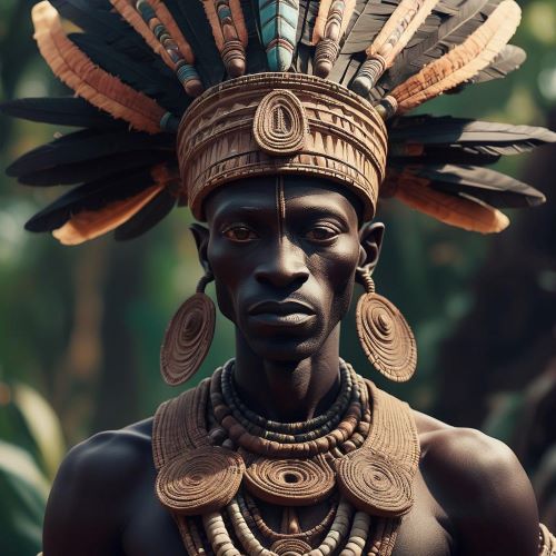 Kolotyolo depicted in vibrant art as a mystical forest guardian embodying protection and nature’s wisdom.