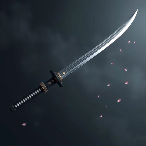 Kusanagi-no-Tsurugi depicted in dynamic art as a legendary sword symbolizing valor, destiny, and divine power.