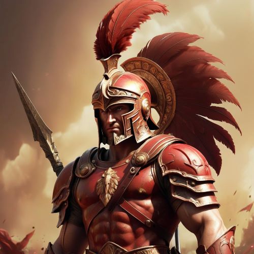 Mars depicted as the God of War in dynamic art, embodying strength, battle, and fiery valor.
