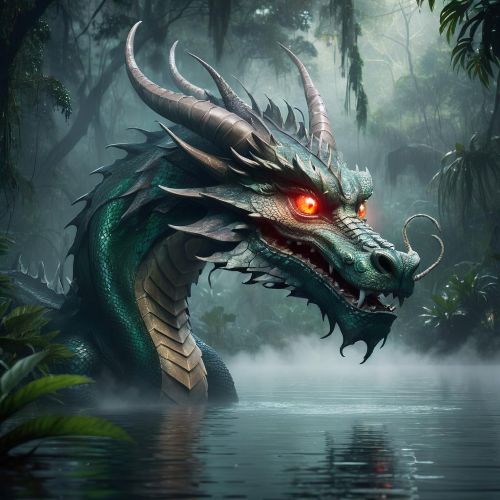Naga Tasik Chini mythical lake dragon