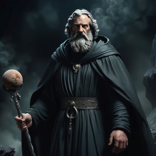 Image of Pluto, the Roman god of the underworld, ruler of the dead and hidden riches.
