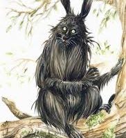 Alternate drawing of the Irish spirit Puca