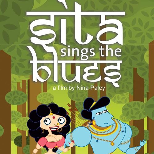 Sita illustrated in expressive art as a graceful figure singing through heartbreak, symbolizing love, resilience, and emotional strength.