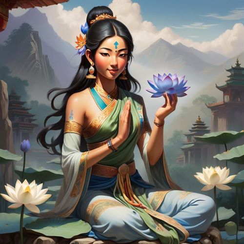 Image of the compassionate goddess Tara, embodying protection, wisdom, and enlightened guidance.