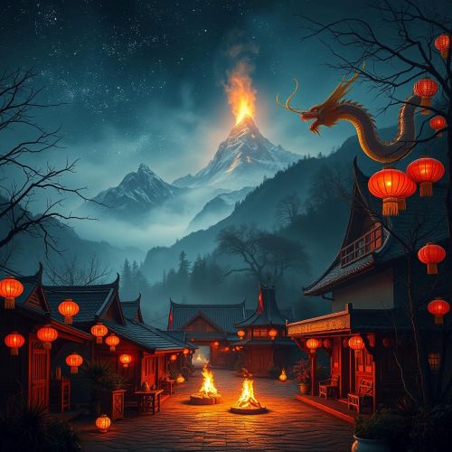 Illustration of Tet, the goddess of spring awakening