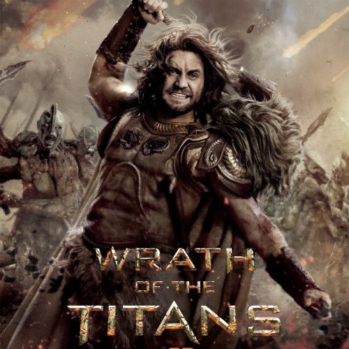 Wrath of the Titans depicted in mythic art as a dramatic battle of gods and monsters symbolizing heroism, power, and divine conflict.