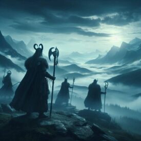 Norse_ Image of the ancient pantheon of Norse gods and goddesses, embodying mythology, valor, and cosmic balance.