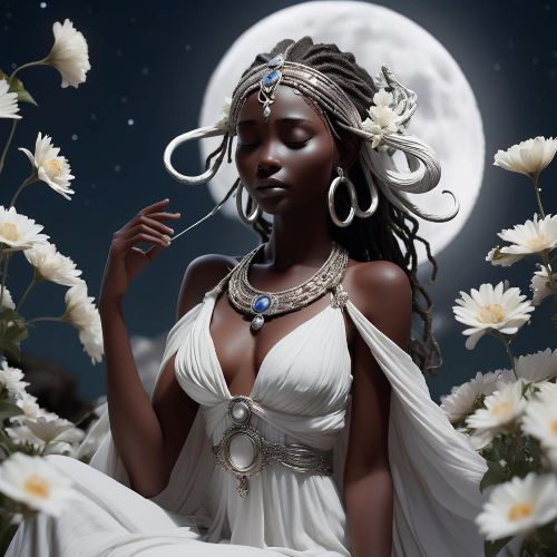 Image of Olapa, the serene river spirit embodying flow, life, and renewal.