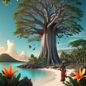 Pemba_ Image of the legendary sea guardian spirit Pemba, protector of waters and sailors
