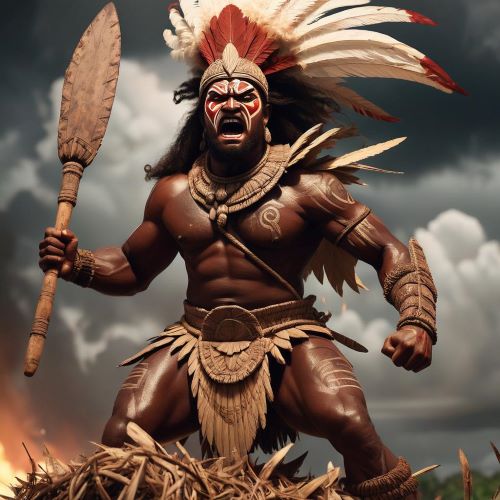 Image of the sacred Fijian god of fertility and agriculture, Ratumaibulu