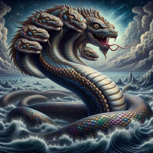 Image of the divine multi-headed serpent Sheshnag, guardian of cosmic waters and symbol of eternity