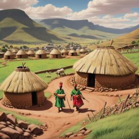 Sotho_ Tribal Imagery representing Sotho & Tswana mythology