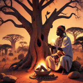 Zulu_ Tribal imagery representing Zulu Mythology