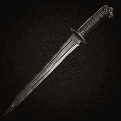 Kampilan depicted in mythic art as a legendary blade symbolizing valor, honor, and warrior prowess.