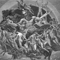 Mythlok - Caelus art Caelus depicted in ethereal art as the vast sky god embodying freedom, expansiveness, and cosmic authority.