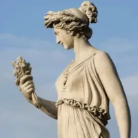 Statue of Roman goddess Cardea