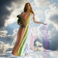 Modern Painting of the Basque goddess Ekhi