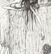 Mythlok - Hachishakusama art Japanese ghost Hachishakusama drawing